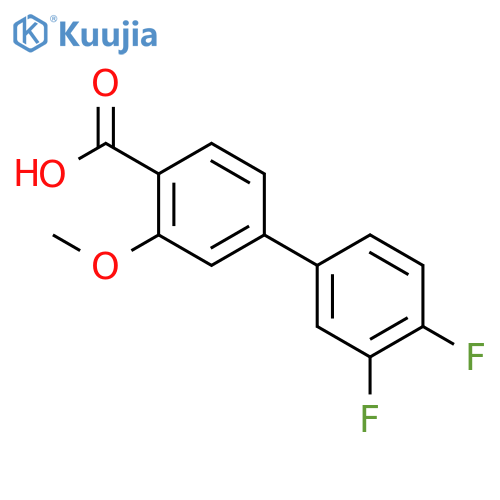 4-(3,4-difluorophenyl)-2-methoxybenzoic Acid structure