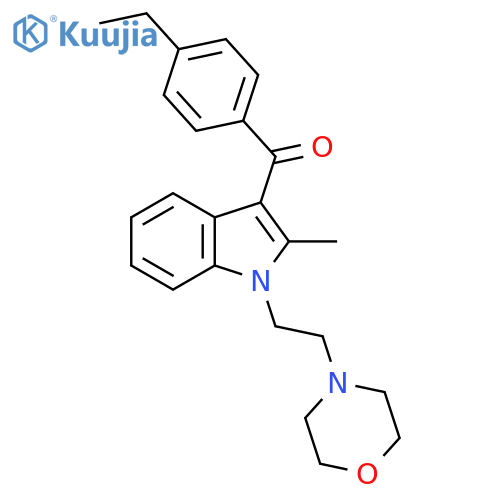 Methanone,(4-ethylphenyl)[2-methyl-1-[2-(4-morpholinyl)ethyl]-1H-indol-3-yl]- structure