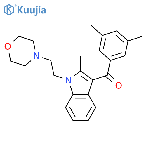 Methanone,(3,5-dimethylphenyl)[2-methyl-1-[2-(4-morpholinyl)ethyl]-1H-indol-3-yl]- structure
