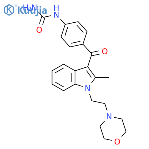 Urea,[4-[[2-methyl-1-[2-(4-morpholinyl)ethyl]-1H-indol-3-yl]carbonyl]phenyl]- structure