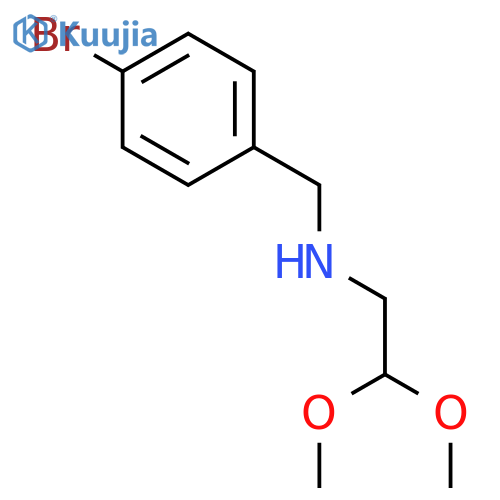 N-(4-Bromobenzyl)-2,2-dimethoxyethanamine structure