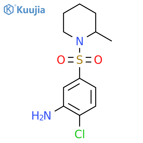 2-Chloro-5-[(2-methyl-1-piperidinyl)sulfonyl]-aniline structure