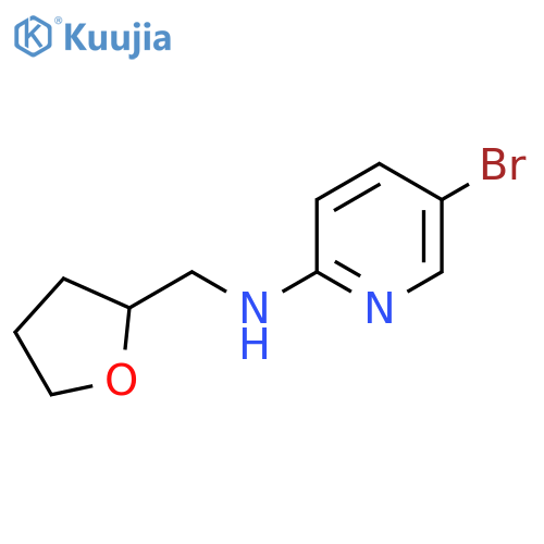 5-bromo-N-[(oxolan-2-yl)methyl]pyridin-2-amine structure