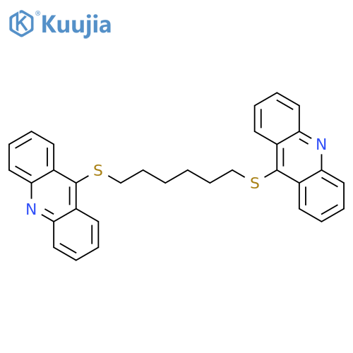 Acridine, 9,9'-[1,6-hexanediylbis(thio)]bis- structure