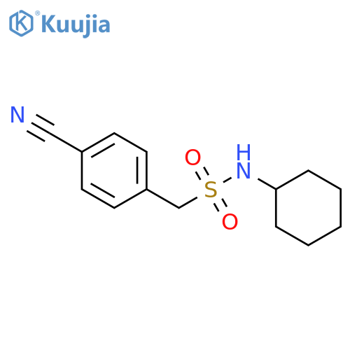 1-(4-Cyanophenyl)-N-cyclohexylmethanesulfonamide structure