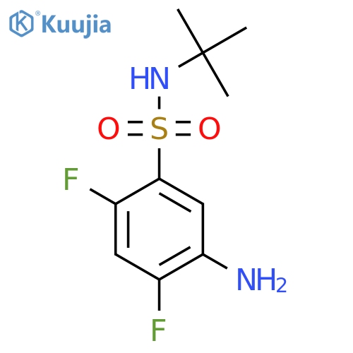 5-amino-N-tert-butyl-2,4-difluorobenzene-1-sulfonamide structure