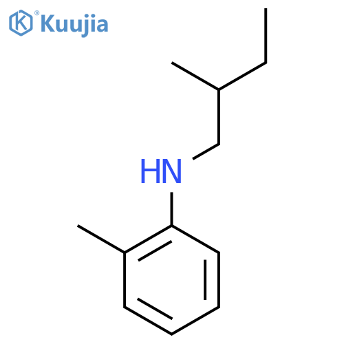 2-methyl-N-(2-methylbutyl)aniline structure