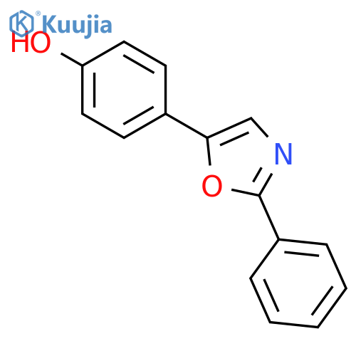 4-(2-phenyl-1,3-oxazol-5-yl)phenol structure
