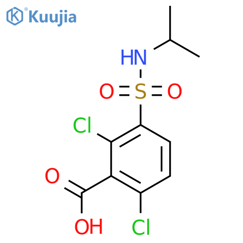 2,6-Dichloro-3-(propan-2-yl)sulfamoylbenzoic Acid structure