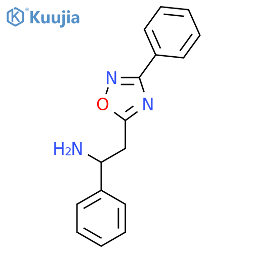 1-Phenyl-2-(3-phenyl-1,2,4-oxadiazol-5-yl)ethanamine structure