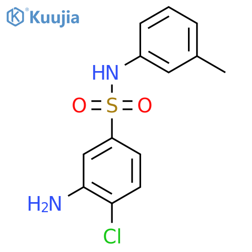 3-Amino-4-chloro-N-(3-methylphenyl)-benzenesulfonamide structure