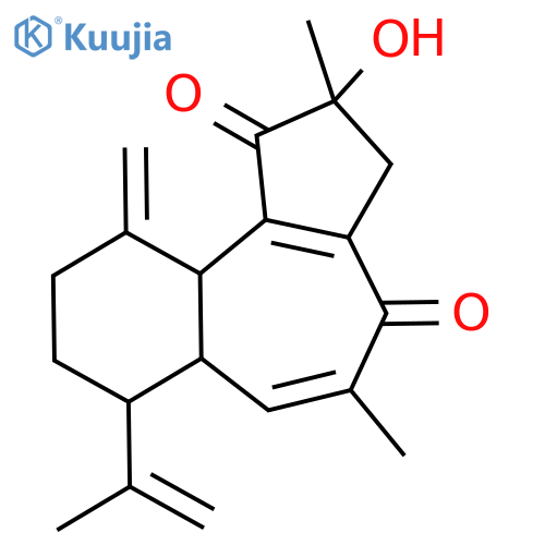 Benz[e]azulene-1,4-dione,2,3,6a,7,8,9,10,10a-octahydro-2-hydroxy-2,5-dimethyl-10-methylene-7-(1-methylethenyl)-,(2R,6aS,7R,10aR)- structure