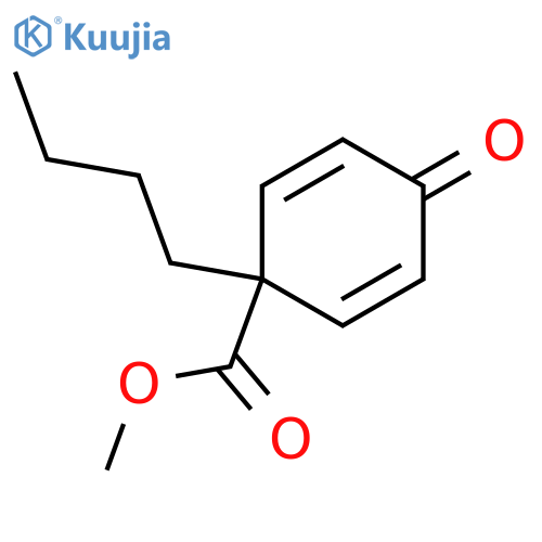 Butyl, 4-[1-(methoxycarbonyl)-4-oxo-2,5-cyclohexadien-1-yl]- structure