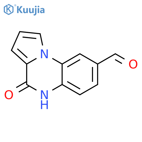 4,5-dihydro-4-oxo-Pyrrolo[1,2-a]quinoxaline-8-carboxaldehyde structure