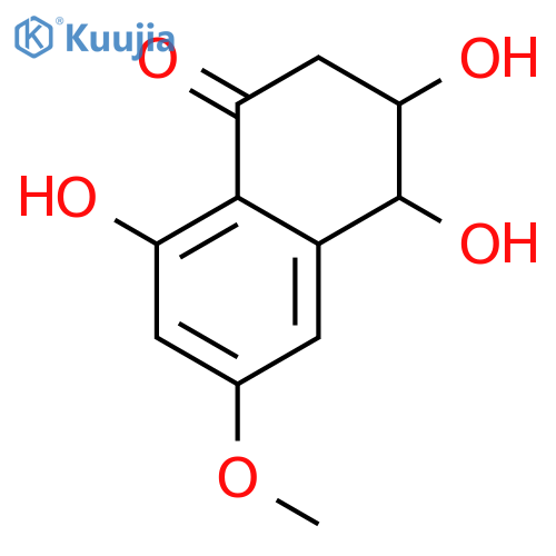 (3S,4S)-3,4,8-trihydroxy-6-methoxy-3,4-dihydro-1(2H)-naphthalenone structure