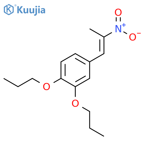Benzene, 4-(2-nitro-1-propenyl)-1,2-dipropoxy- structure