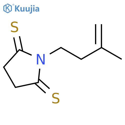 2,5-Pyrrolidinedithione, 1-(3-methyl-3-butenyl)- structure
