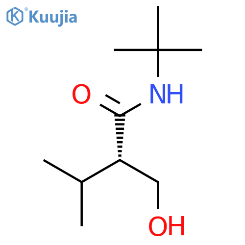 Butanamide, N-(1,1-dimethylethyl)-2-(hydroxymethyl)-3-methyl-, (S)- structure