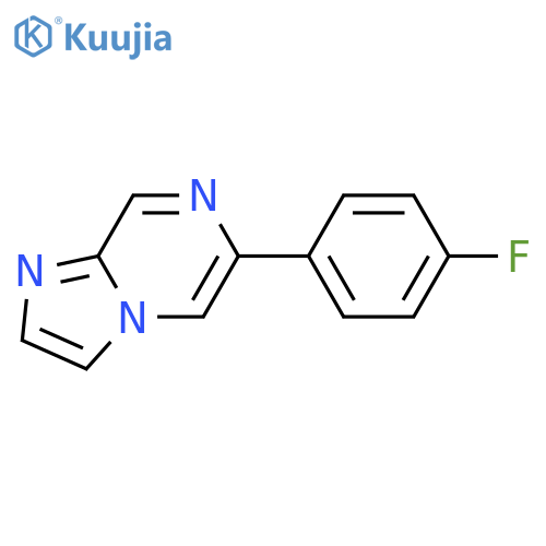6-(4-fluorophenyl)-Imidazo[1,2-a]pyrazine structure