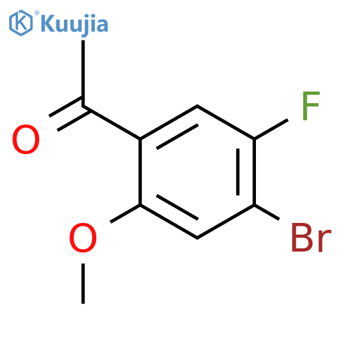 1-(4-Bromo-5-fluoro-2-methoxy-phenyl)-ethanone structure