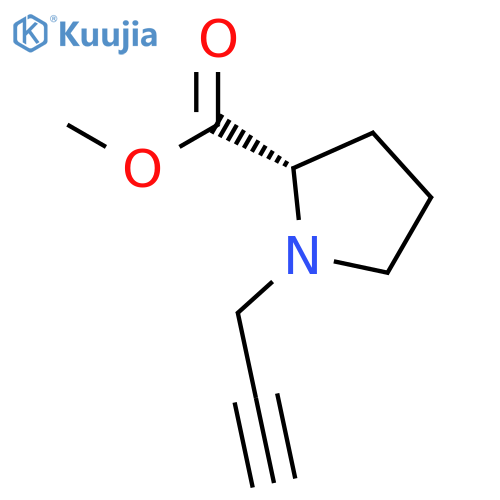 Methyl (2S)-1-(Prop-2-yn-1-yl)pyrrolidine-2-carboxylate structure