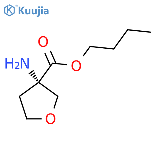 Butyl (S)-3-aminotetrahydrofuran-3-carboxylate structure