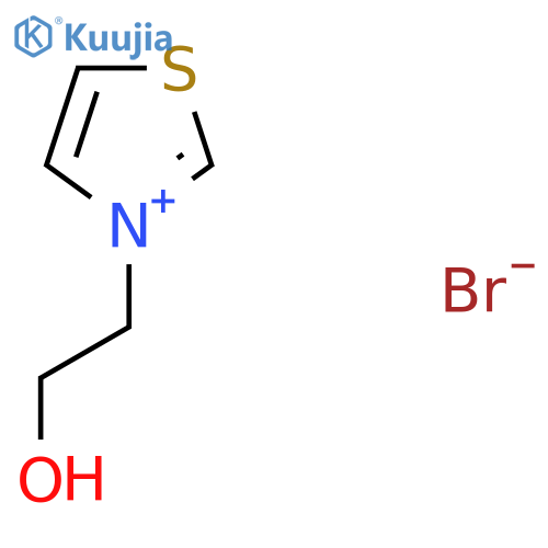 Thiazolium,3-(2-hydroxyethyl)-, bromide (1:1) structure