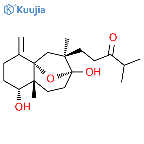 3-Pentanone, 1-[(1R,4aS,6R,7R,9aR)-decahydro-1,7-dihydroxy-6,9a-dimethyl-4-methylene-4a,7-epoxy-4aH-benzocyclohepten-6-yl]-4-methyl- structure