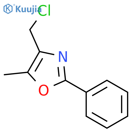 4-Chloromethyl-5-methyl-2-phenyl-oxazole structure