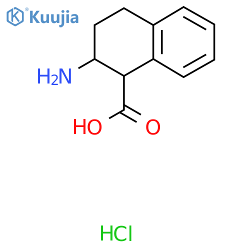 2-Amino-1,2,3,4-tetrahydronaphthalene-1-carboxylic acid hydrochloride structure