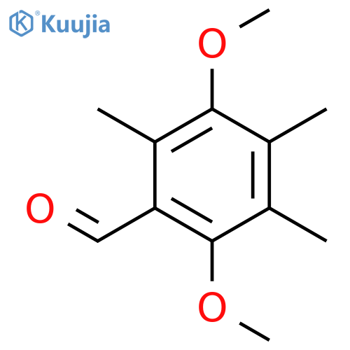 2,5-dimethoxy-3,4,6-trimethylbenzaldehyde structure