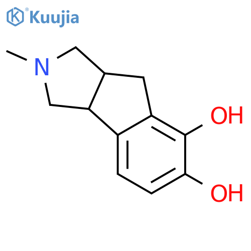 Indeno[1,2-c]pyrrole-6,7-diol,1,2,3,3a,8,8a-hexahydro-2-methyl- structure