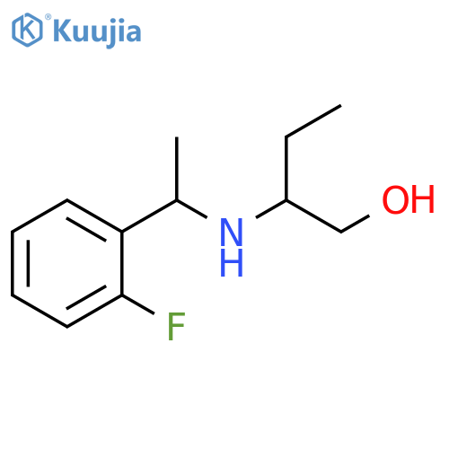 2-{1-(2-fluorophenyl)ethylamino}butan-1-ol structure