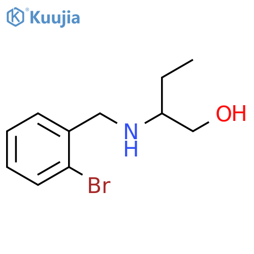 2-{(2-bromophenyl)methylamino}butan-1-ol structure