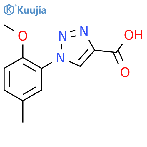 1-(2-Methoxy-5-methylphenyl)-1H-1,2,3-triazole-4-carboxylic acid structure