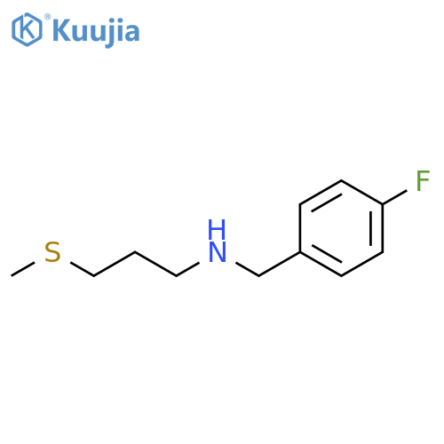 (4-fluorophenyl)methyl3-(methylsulfanyl)propylamine structure