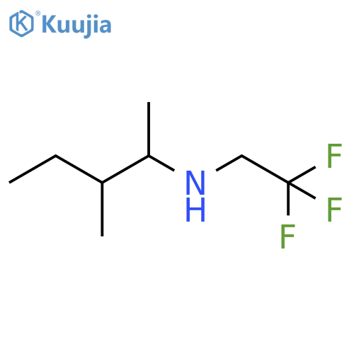 (3-methylpentan-2-yl)(2,2,2-trifluoroethyl)amine structure