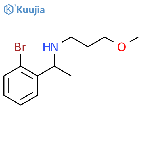 1-(2-bromophenyl)ethyl(3-methoxypropyl)amine structure