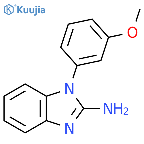 1-(3-methoxyphenyl)-1H-1,3-benzodiazol-2-amine structure