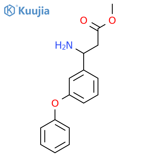 Methyl 3-amino-3-(3-phenoxyphenyl)propanoate structure