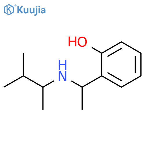 2-{1-(3-methylbutan-2-yl)aminoethyl}phenol structure