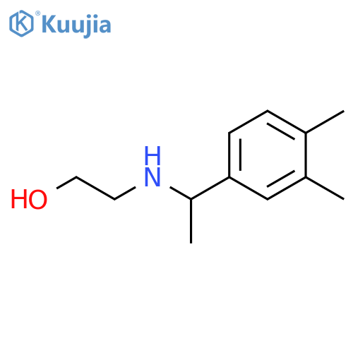 2-{1-(3,4-dimethylphenyl)ethylamino}ethan-1-ol structure