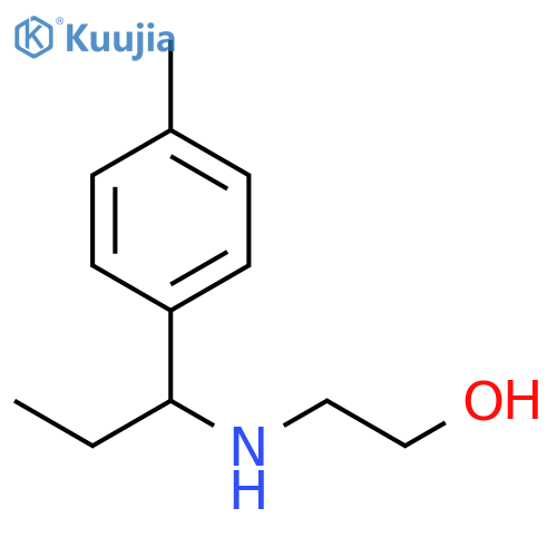 2-{1-(4-methylphenyl)propylamino}ethan-1-ol structure