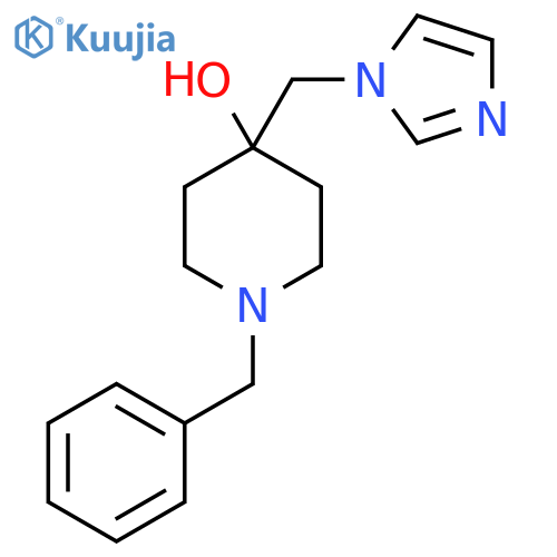 1-Benzyl-4-(1H-imidazol-1-ylmethyl)piperidin-4-ol structure