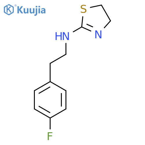 N-2-(4-Fluorophenyl)ethyl-4,5-dihydro-1,3-thiazol-2-amine structure