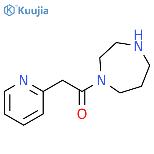 1-(1,4-diazepan-1-yl)-2-(pyridin-2-yl)ethan-1-one structure