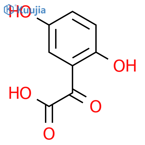 2-(2,5-dihydroxyphenyl)-2-oxoacetic acid structure