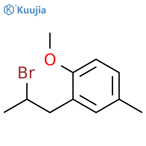 2-(2-bromopropyl)-1-methoxy-4-methylbenzene structure