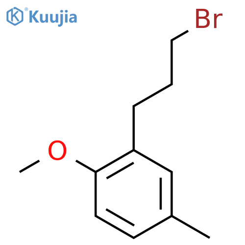 2-(3-bromopropyl)-1-methoxy-4-methylbenzene structure