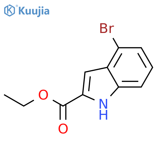 Ethyl 4-bromo-1H-indole-2-carboxylate structure